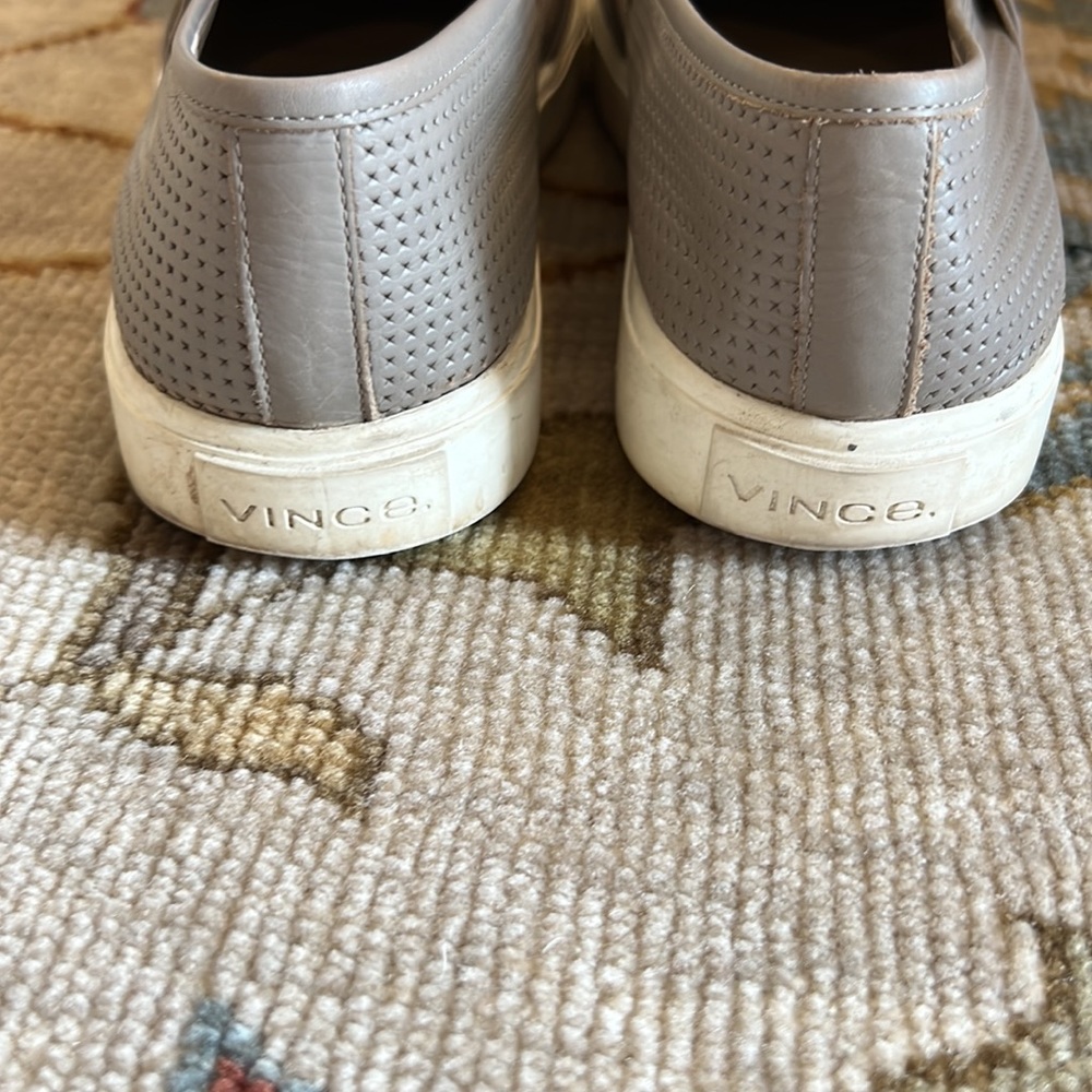 VINCE Blair Perforated Sneaker in Gray - Picture 4 of 5